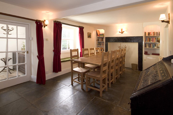 The dining room at Low Millgillhead (sleeps 10)